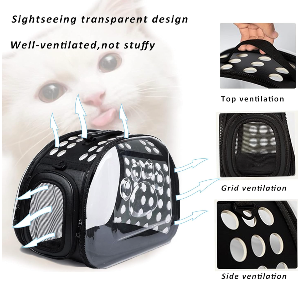 Transportador de mascotas plegable y transpirable