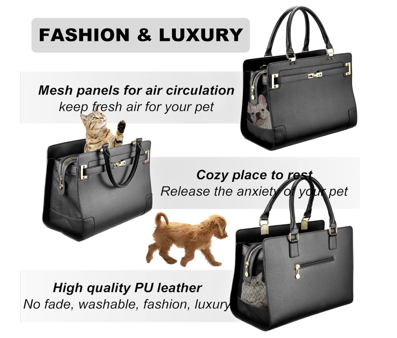 Fashion Dog Purse Carrier for Small Dogs