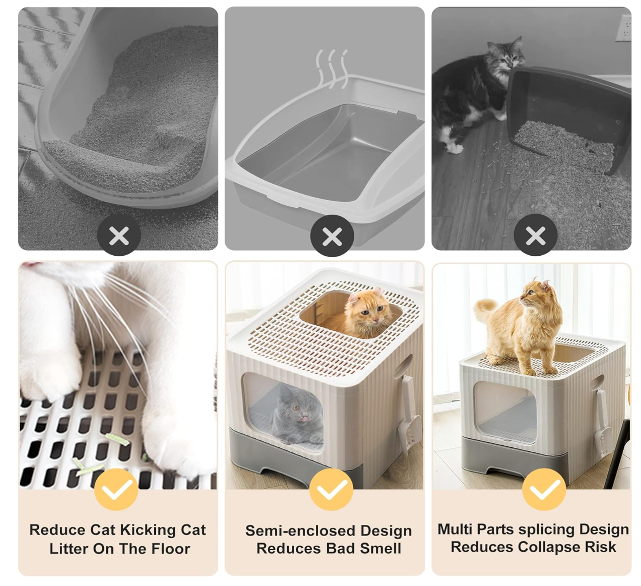 Caja De Arena Cerrada Para Gatos