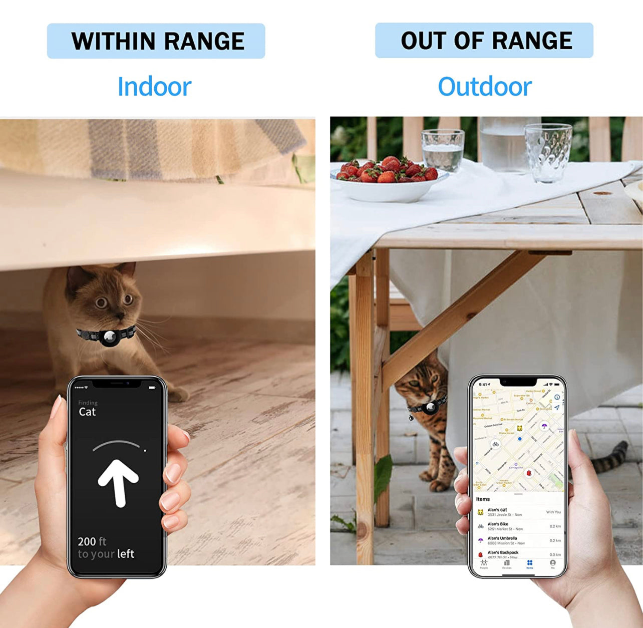 Air tag - localizador en tiempo real + collar