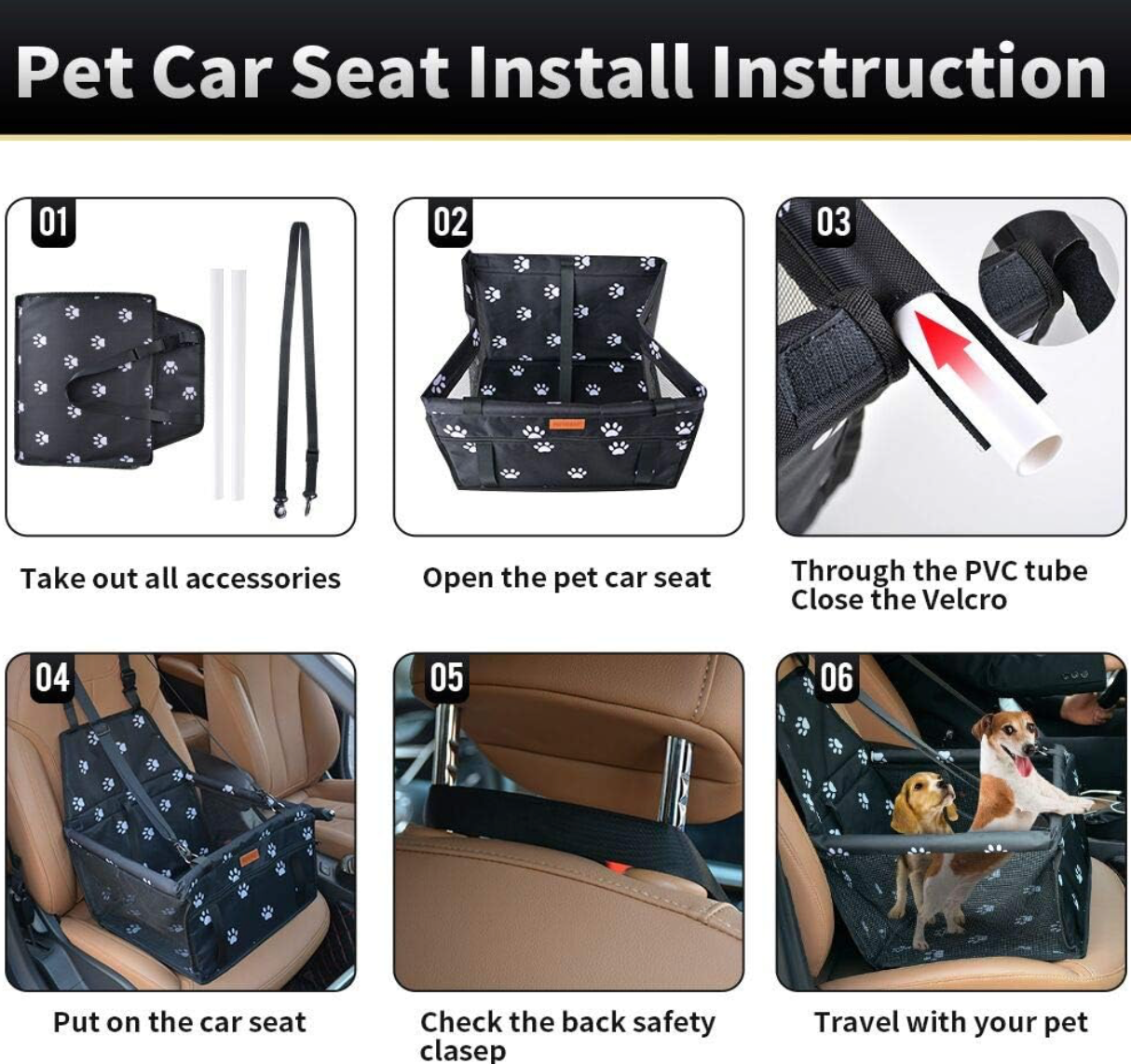 Asiento auto mascotas