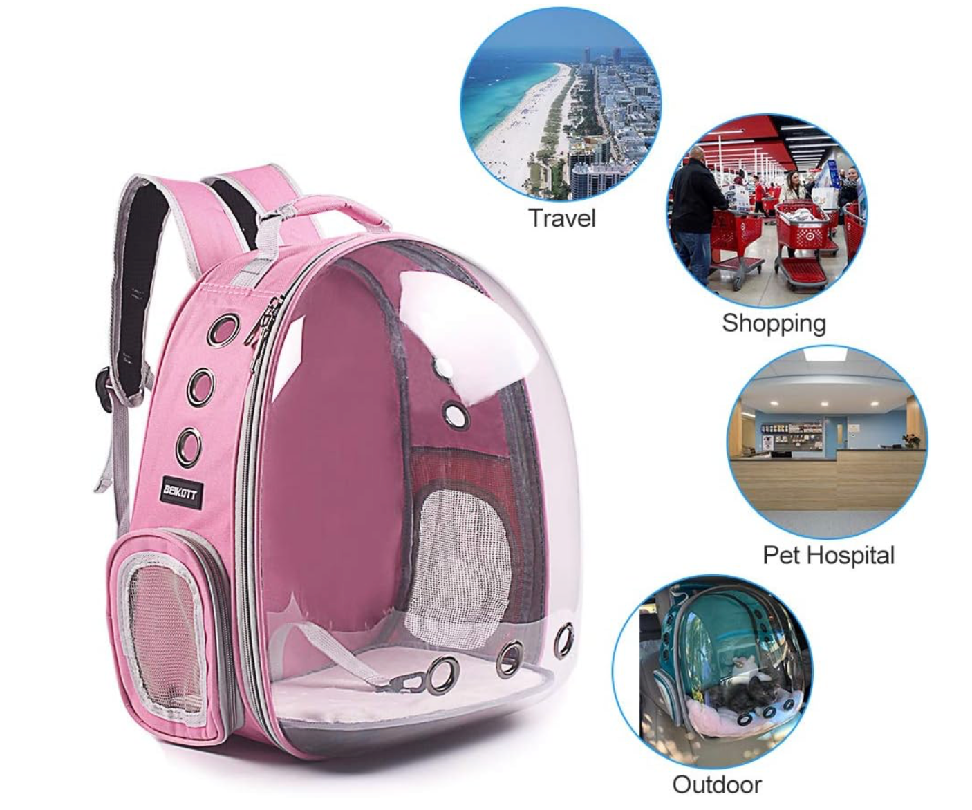 Burbuja Morral Para Mascotas