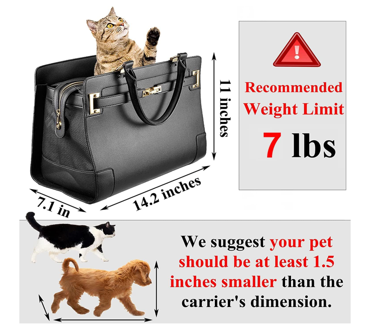Fashion Dog Purse Carrier for Small Dogs