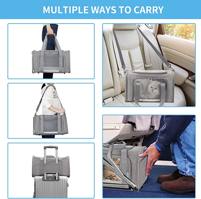 Pet Carrier perros pequeños-medianos de 7/11 Kg