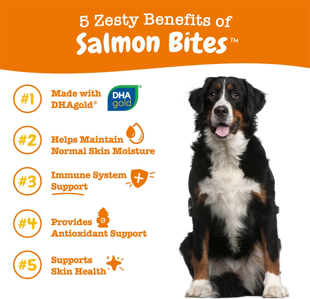 Zesty Paws Salmon Bites - Piel Y Pelaje