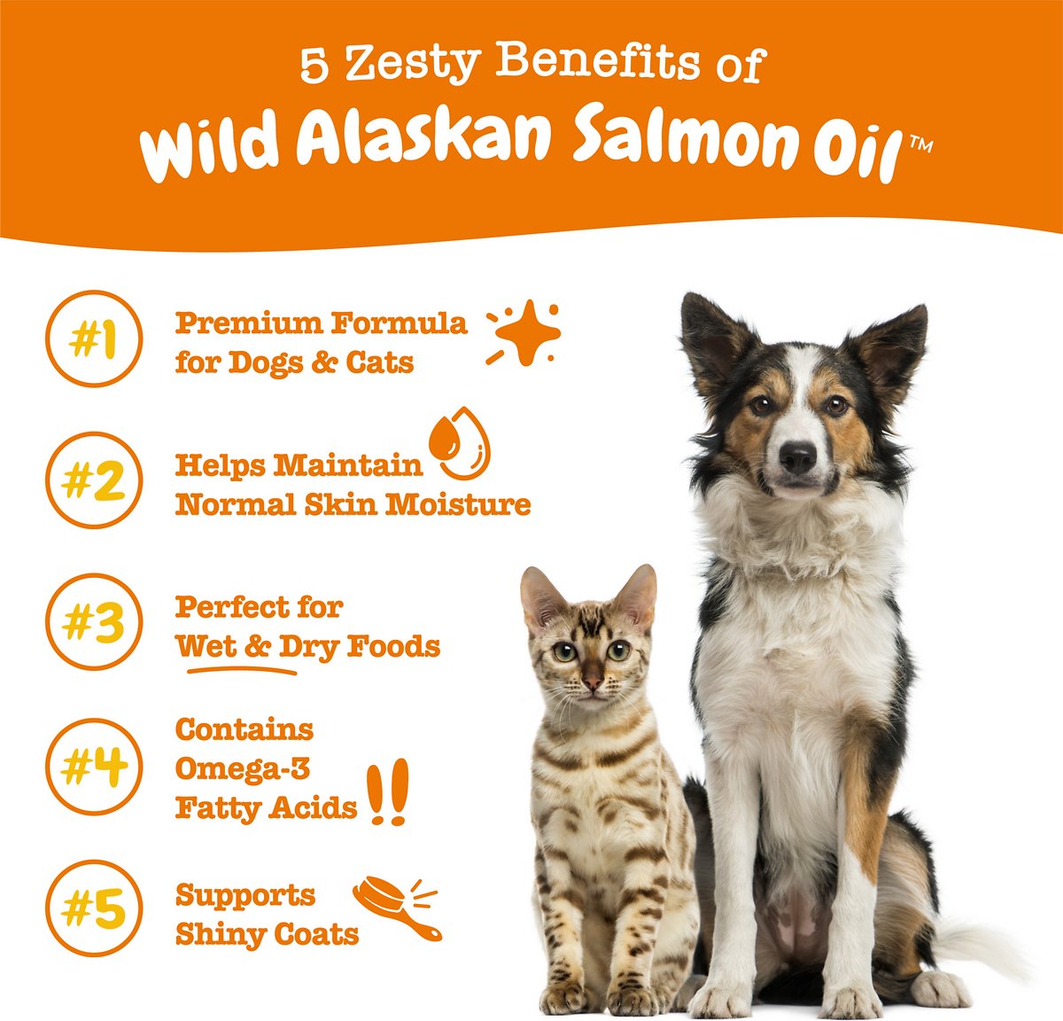 Zesty Paws Alaska Salmon Oil 8 Oz