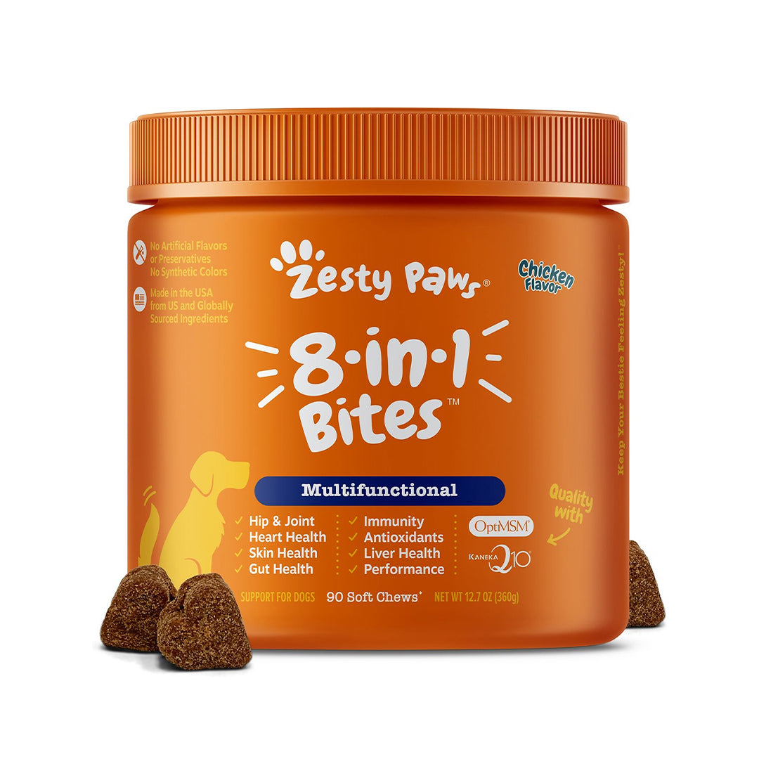 Zesty Paws Multivitamins 8-in-1 Bites Zesty Paws