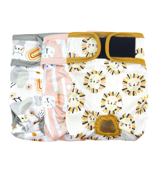 Pañales reutilizables talla M - 3 unidades