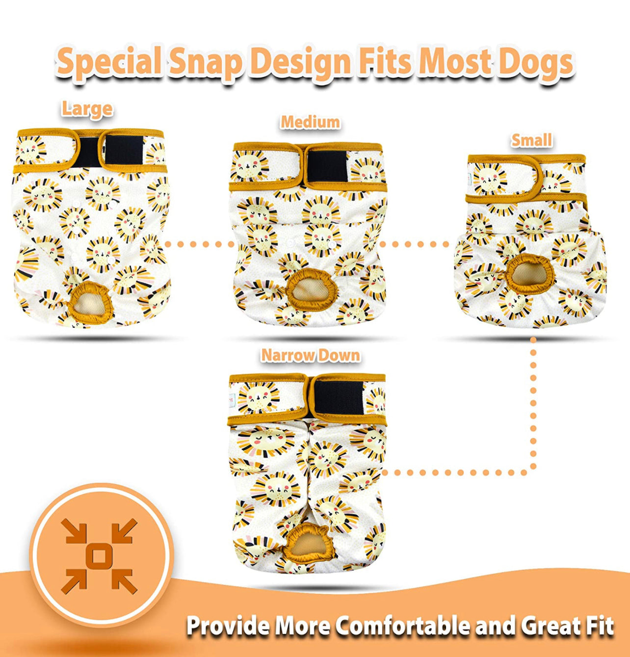 Pañales reutilizables talla M - 3 unidades