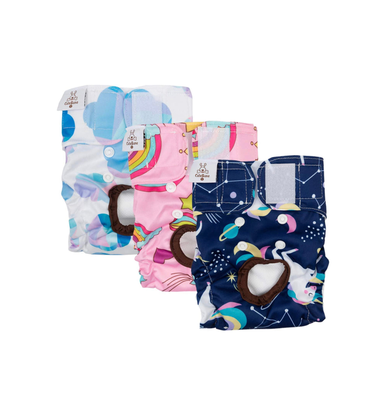 Pañales reutilizables XS - 3 unidades