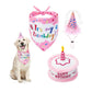 EXPAWLORER Traje de cumpleaños, lindo sombrero, bufanda y pastel chirriante