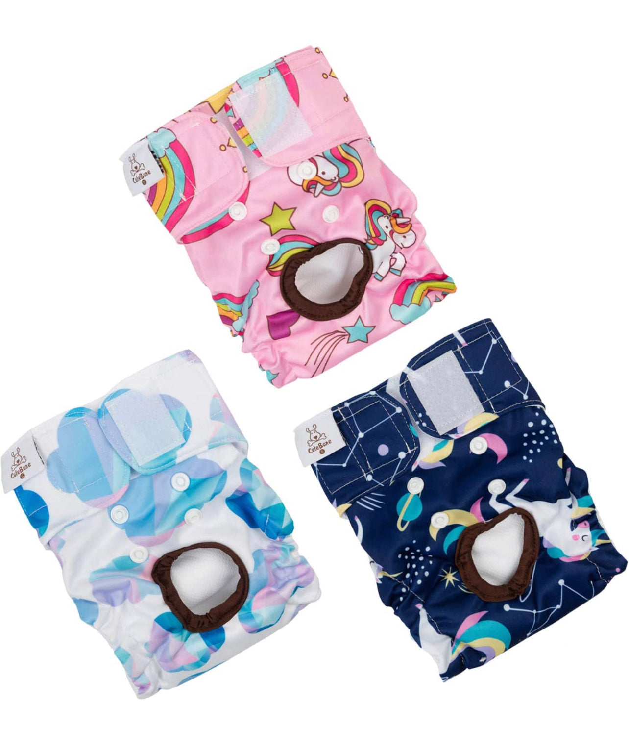 Pañales reutilizables XS - 3 unidades